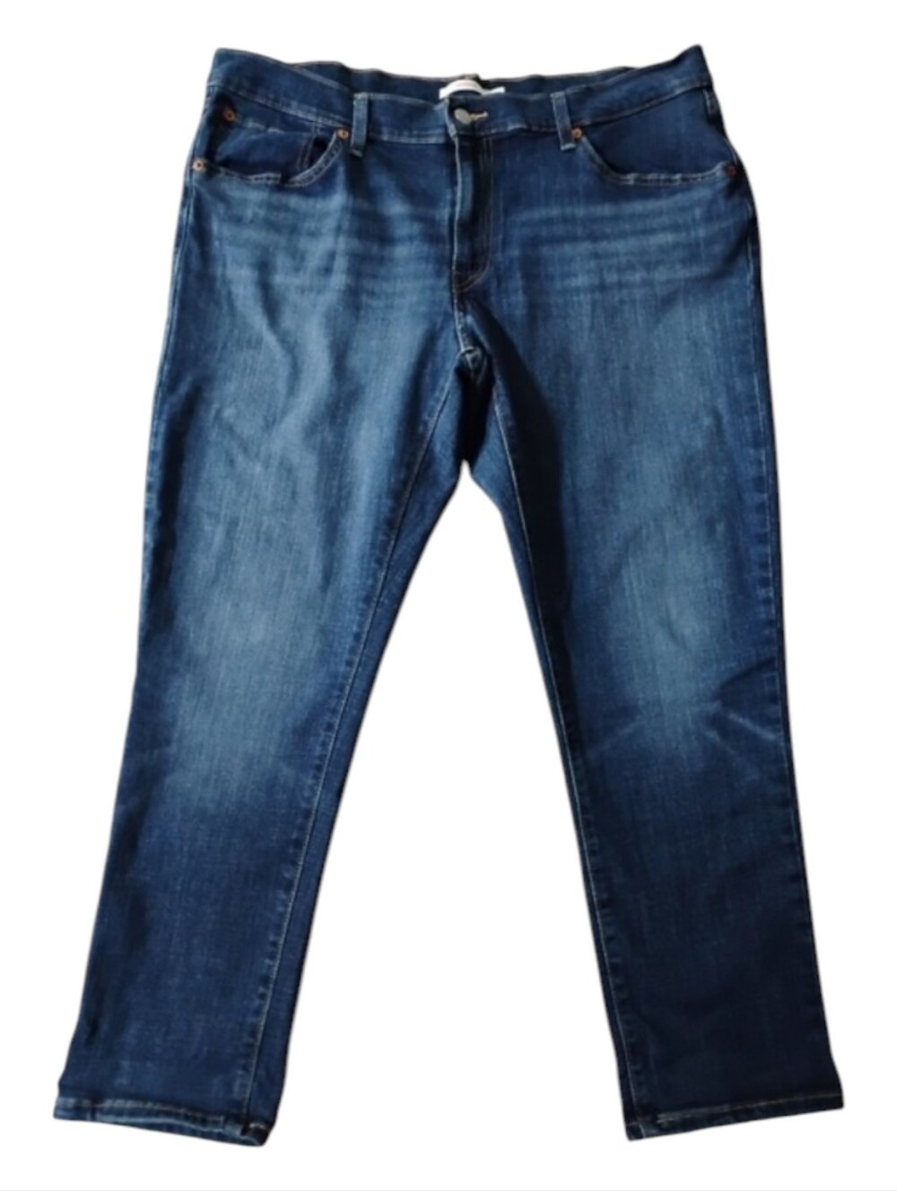 Levi's Boyfriend Jeans Size 33 Dark Blue "Rare Blank Red Tab"